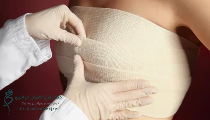 مراقبت از پانسمان و بخیه های پروتز سینه