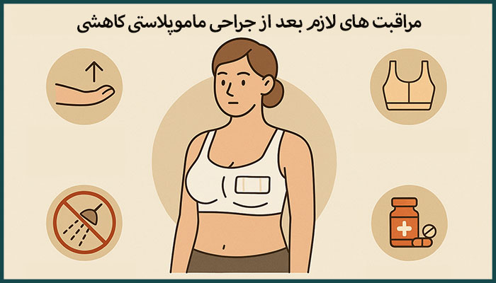 مراقبت بعد ماموپلاستی کاهشی