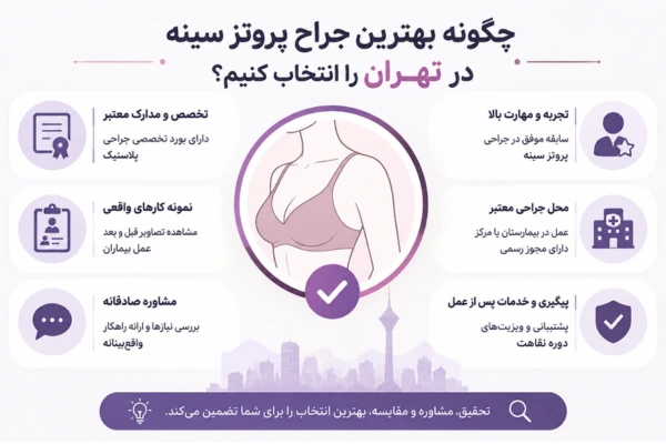 چگونه بهترین جراح پروتز سینه در تهران را انتخاب کنیم؟