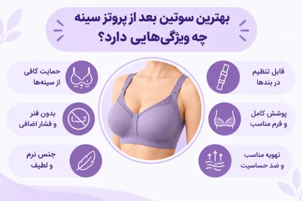 بهترین سوتین بعد از پروتز سینه چه ویژگی‌هایی دارد؟